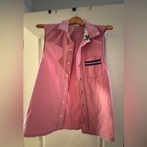 Andrew Christian men’s sleeveless button up